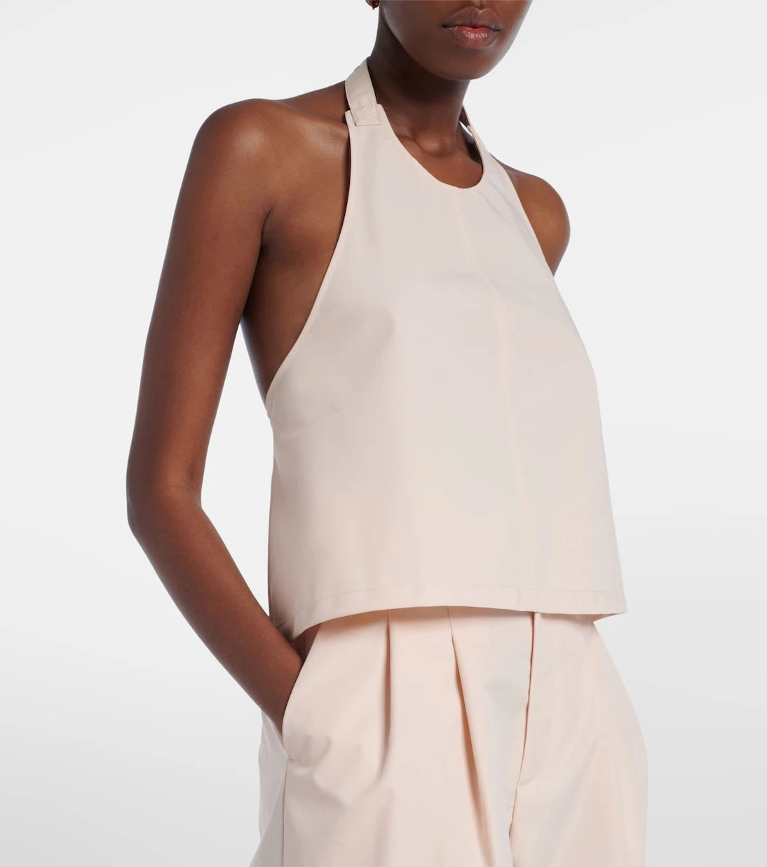 Wardrobe.NYC - Halterneck cotton-blend top