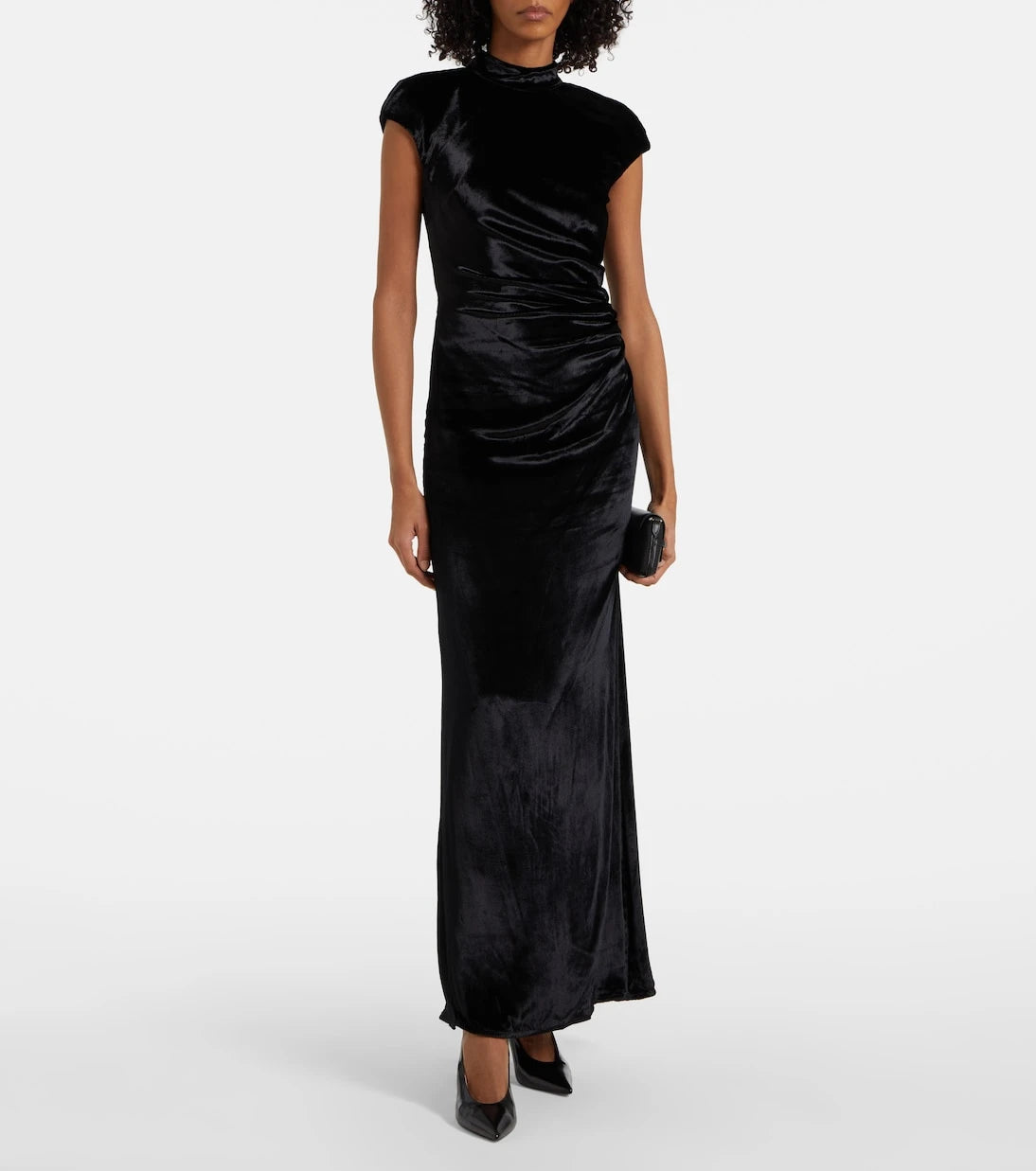 Staud - Tina ruched velvet gown