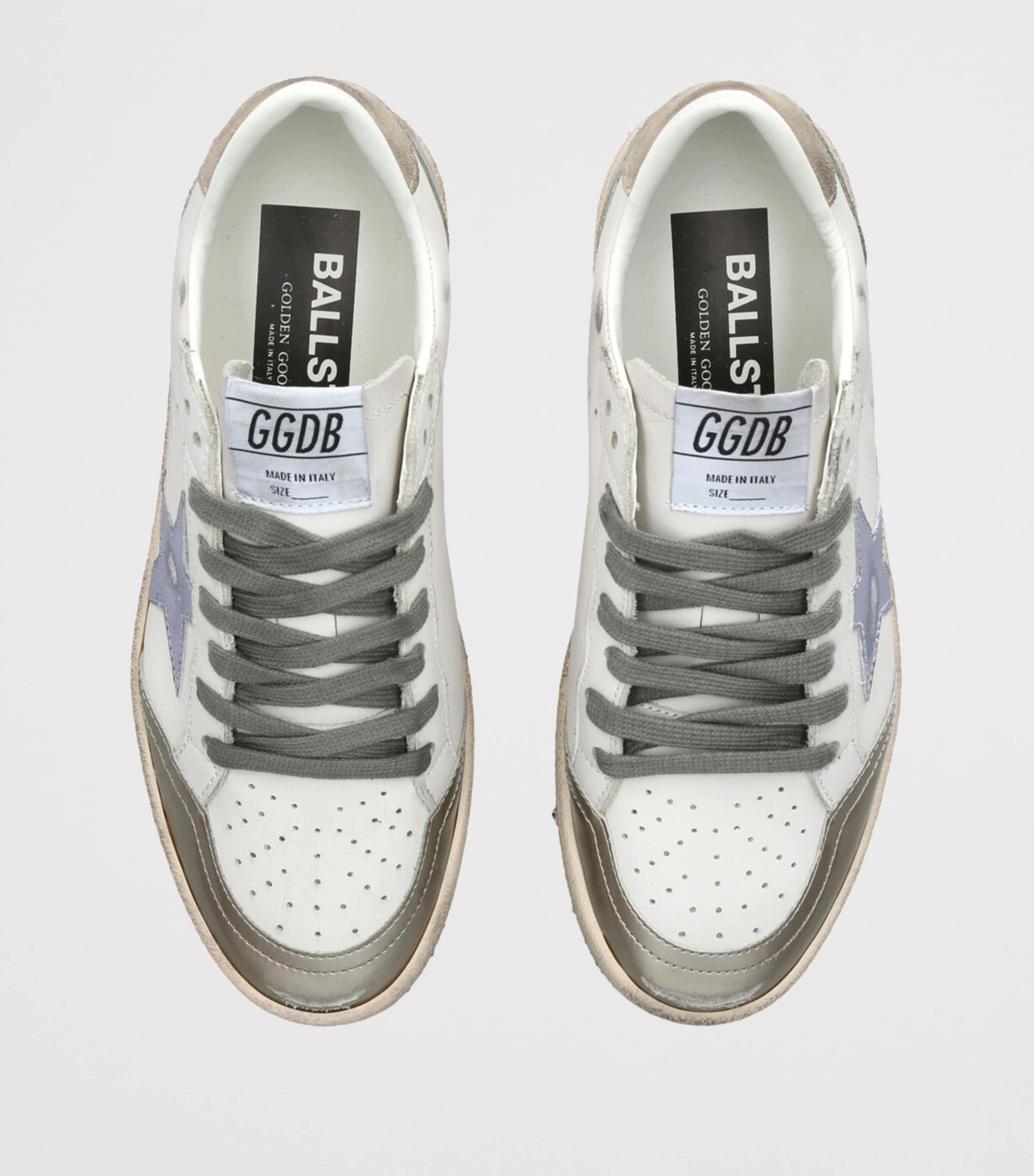 White Leather Ball Star Sneakers