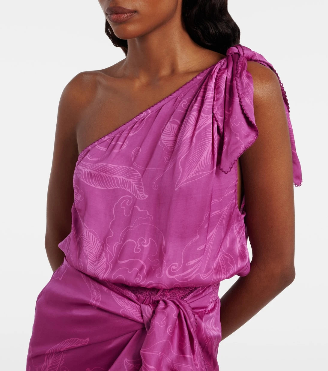 Poupette St Barth - Celie satin jacquard minidress