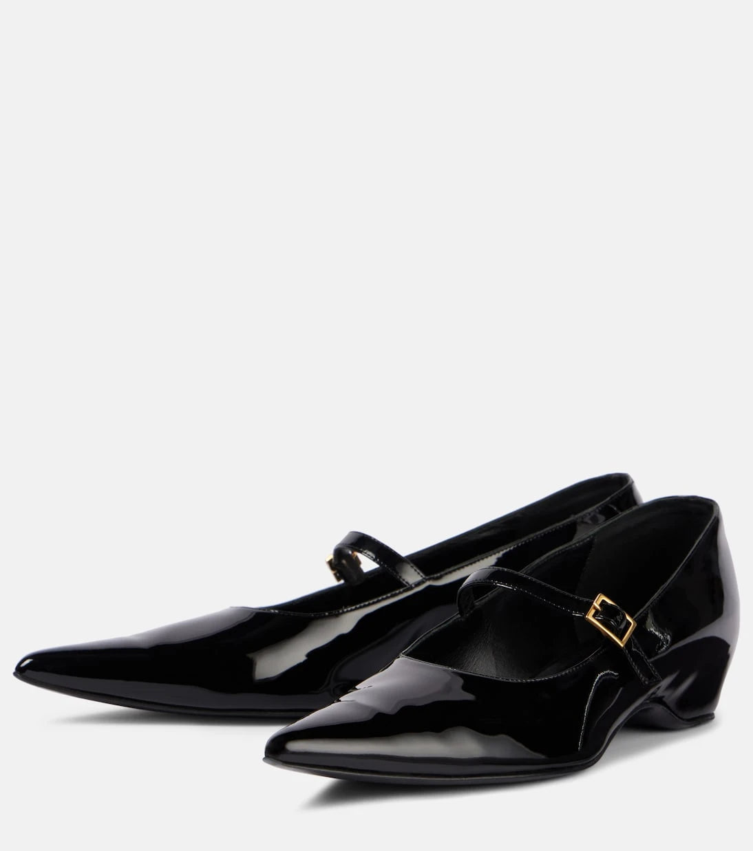 Khaite - Sybil patent leather Mary Jane flats