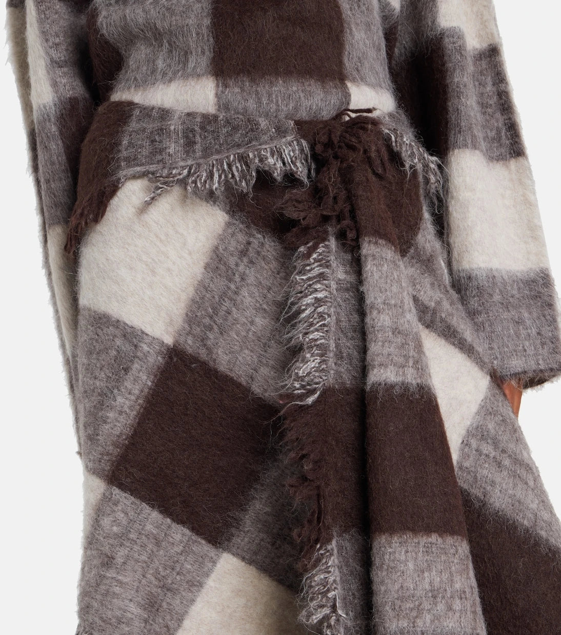 Proenza Schouler - Kai checked alpaca and wool-blend miniskirt