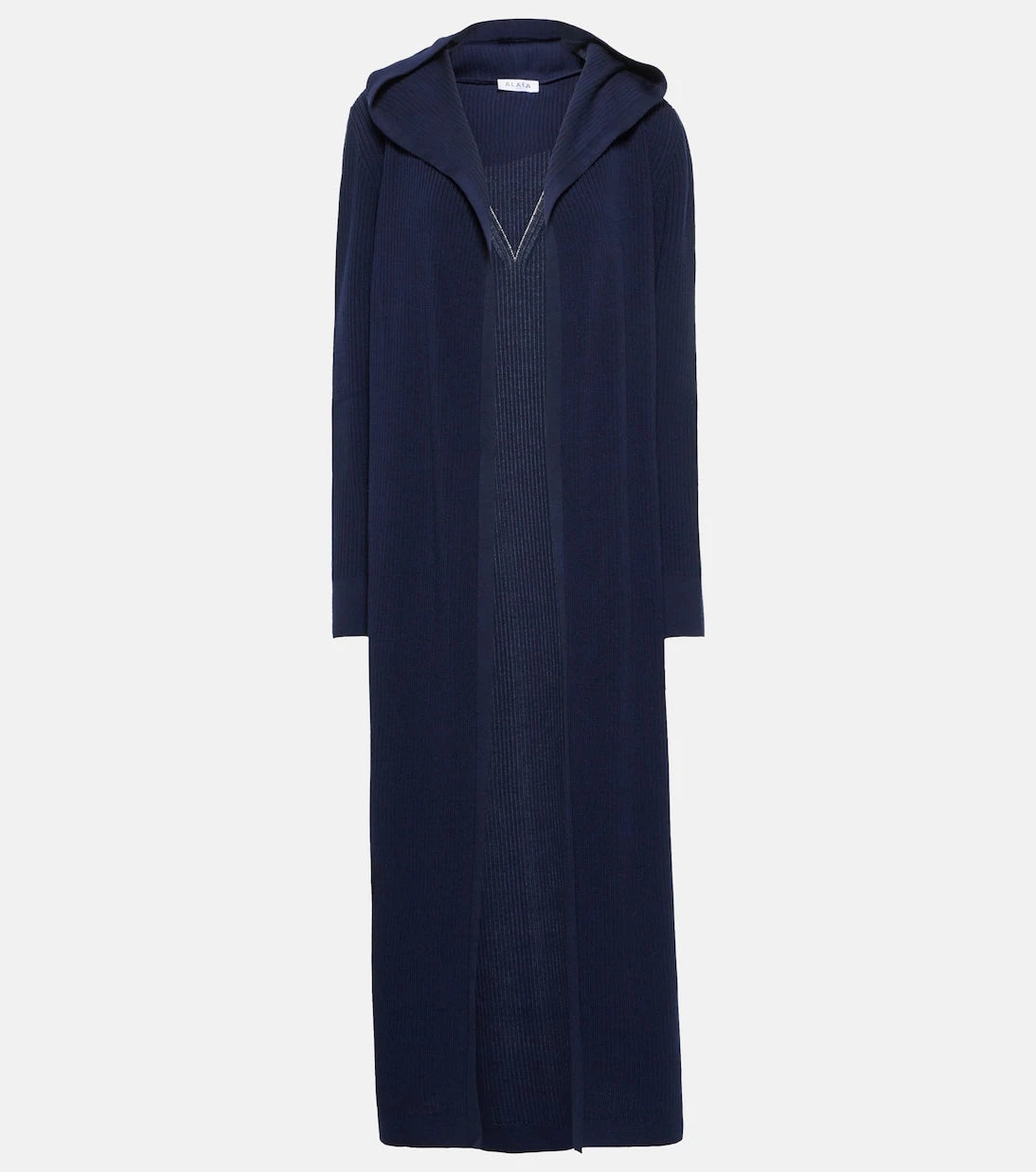 Alaïa - Hooded wool-blend cardigan