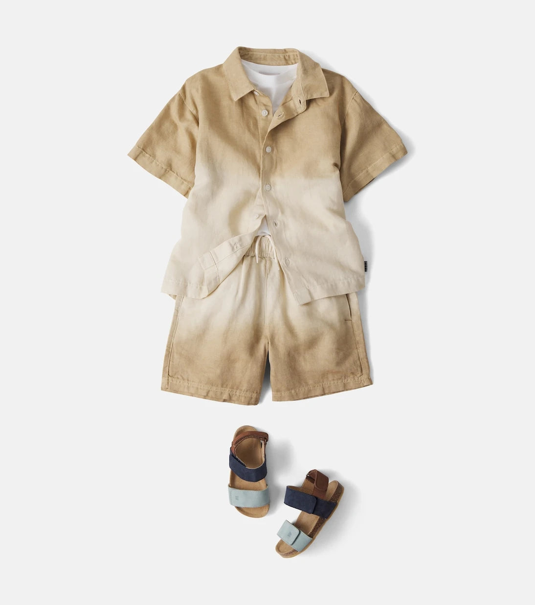 Molo - Amal ombré linen and cotton shorts