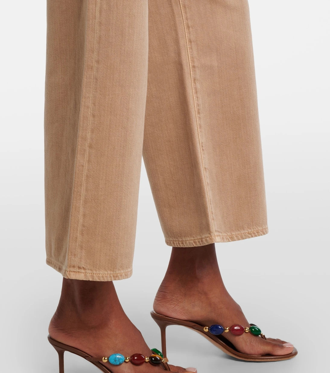 AG Jeans - Saige cropped wide-leg jeans