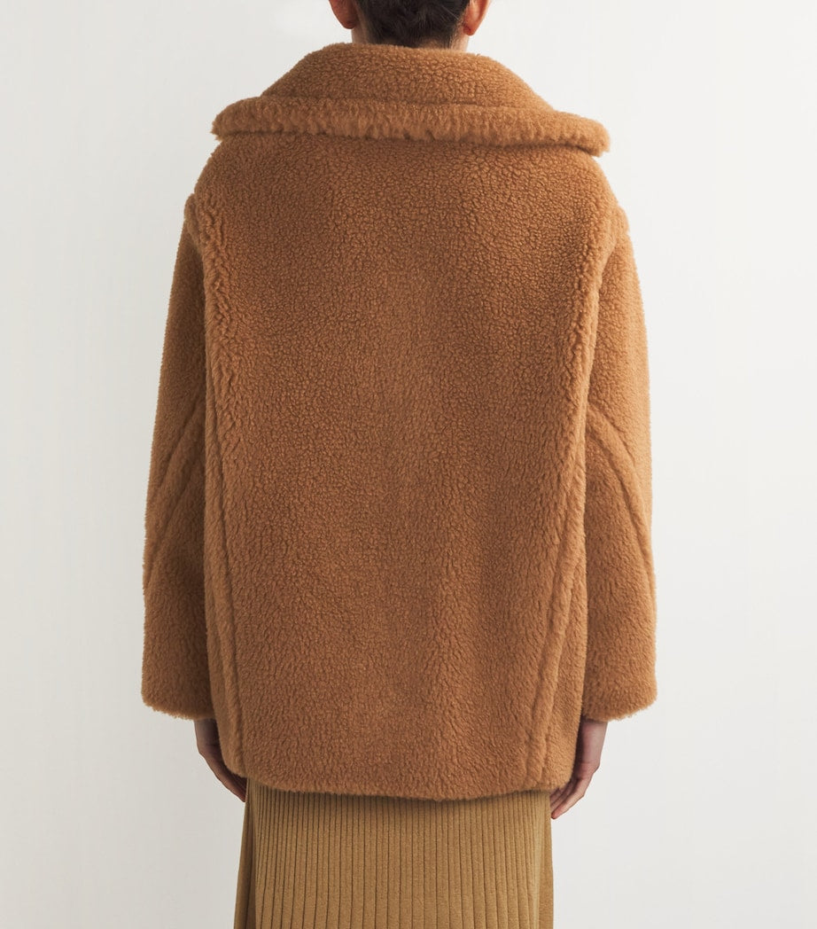 Alpaca-Blend Short Teddy Coat