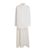 Róhe White Cotton-Silk Midi Dress