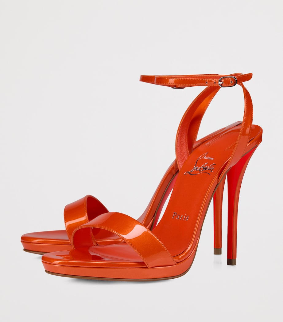 Christian Louboutin Miss Z Patent Leather Queen Sandals 120