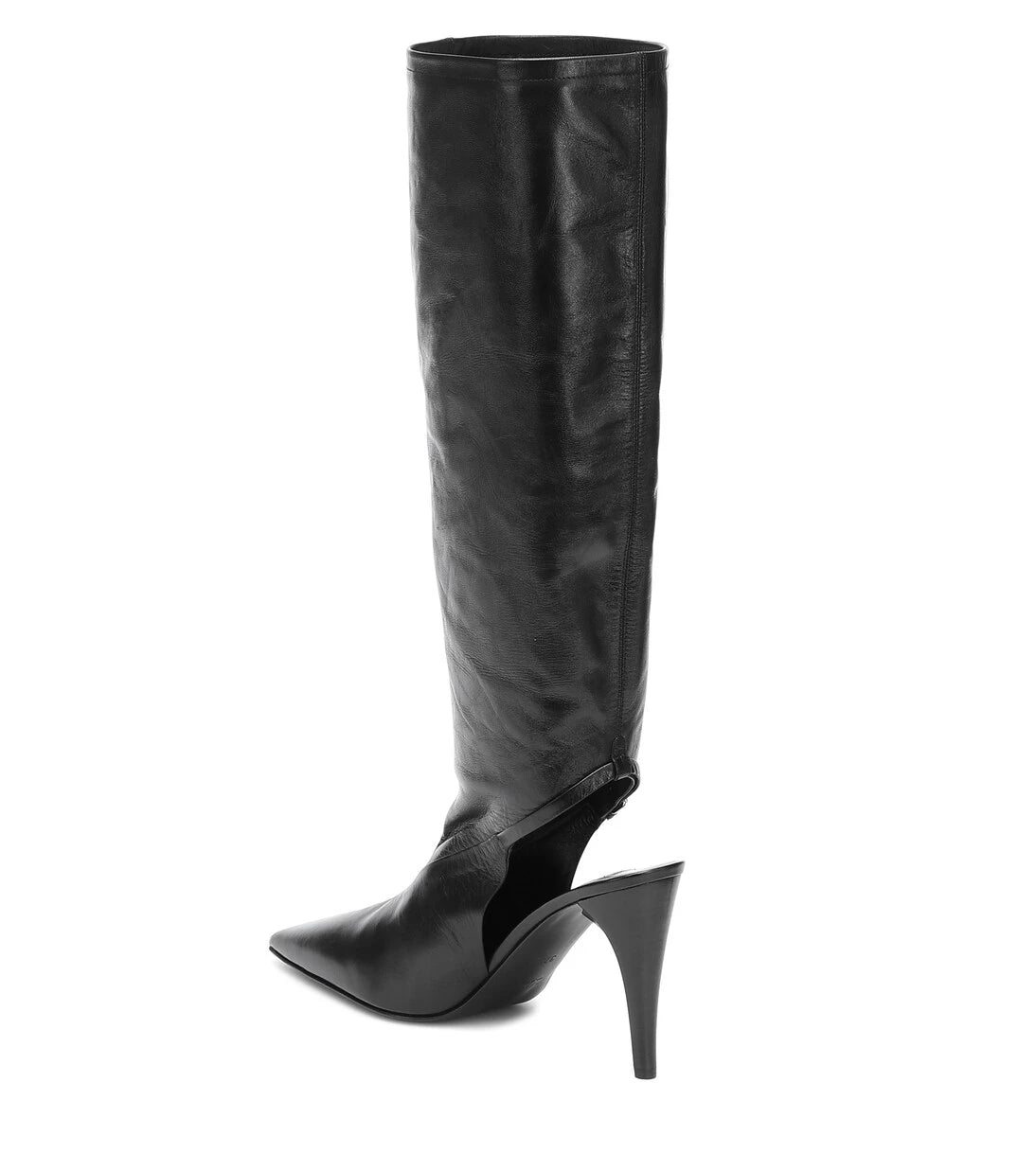 Jil Sander - Cut-out knee-high leather boots