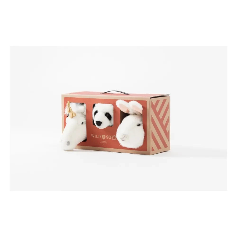 Wild & Soft - Lovely Animal Wall Mounts - Set of 3