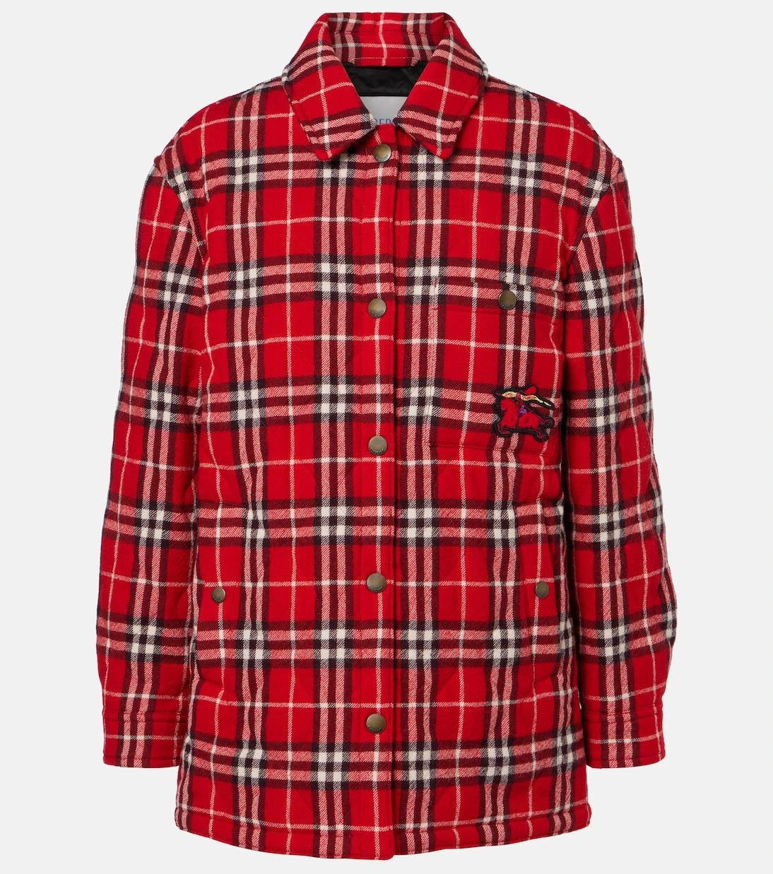 Burberry - Burberry Check padded wool jacket