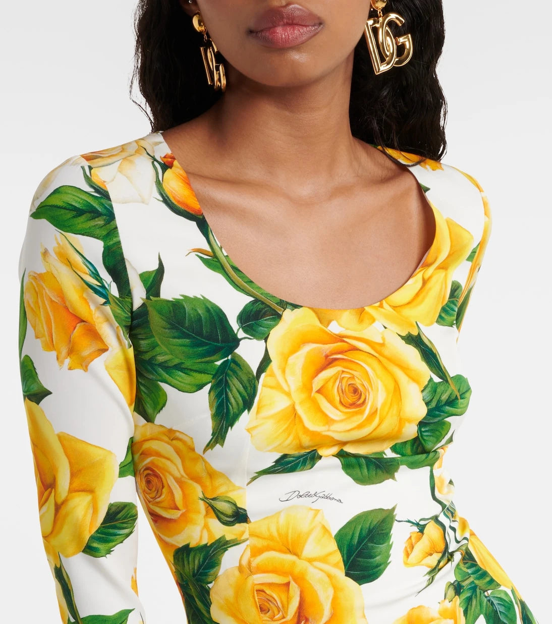 Dolce&Gabbana - Floral silk-blend midi dress