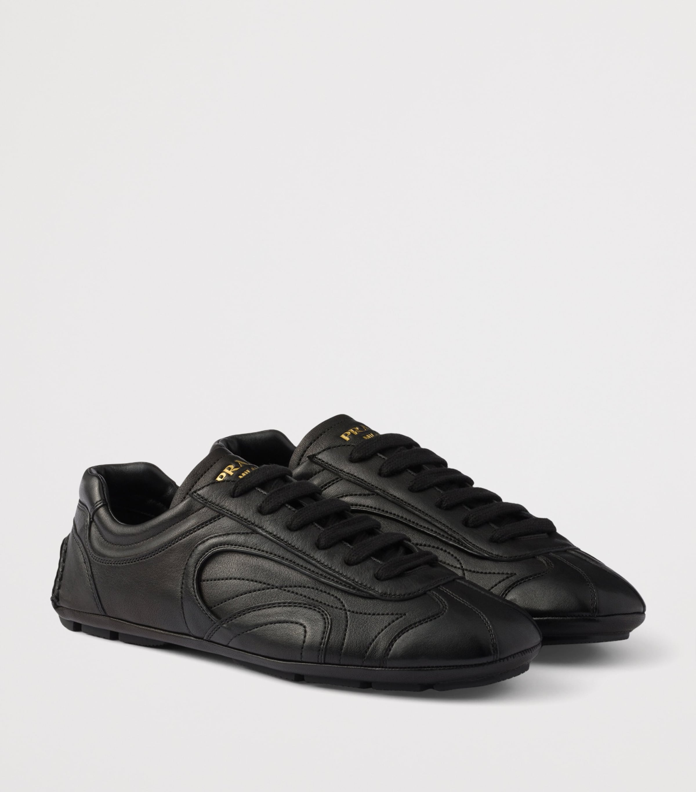Nappa Leather Antiqued Sneakers