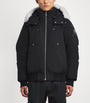 Moose Knuckles Black Down Original Ballistic Bomber Jacket