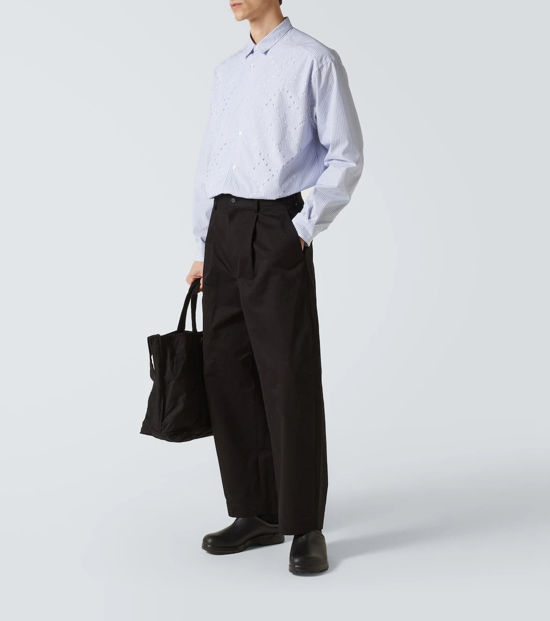 Comme des Garçons Homme - حذاء مفتوح من الجلد