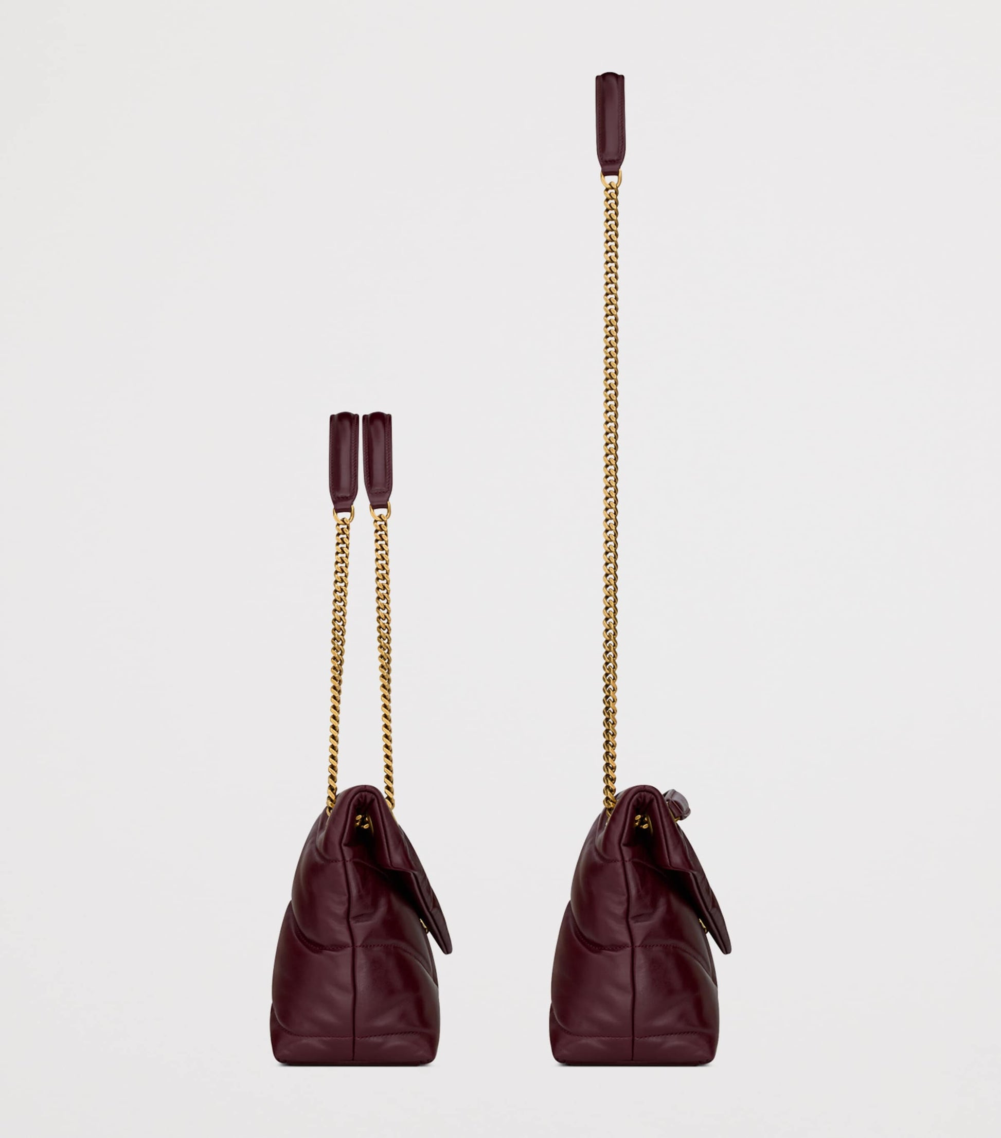 Saint Laurent Red Small Puffer Shoulder Bag