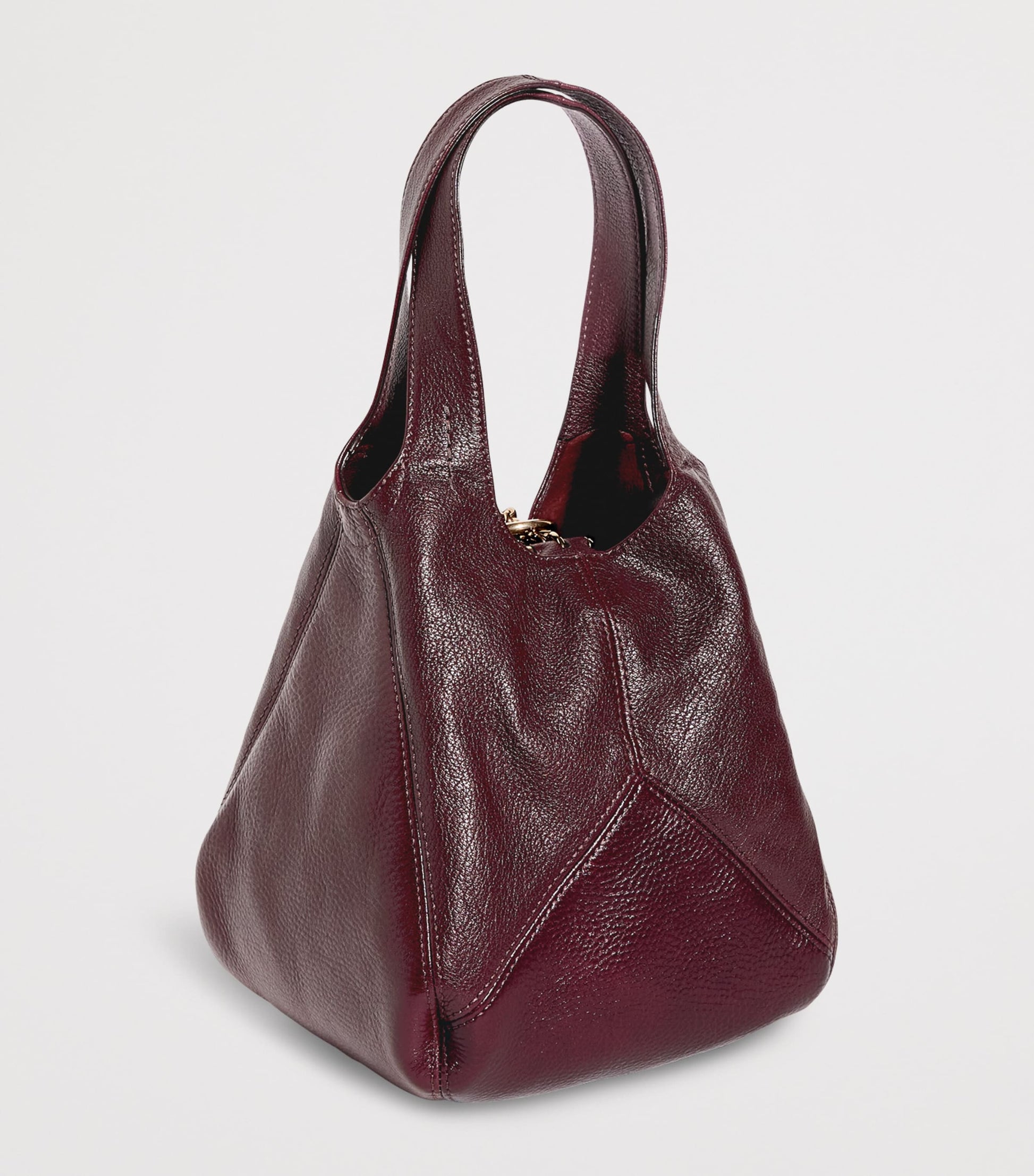 Chloé Red Small Leather Balloon Bucket Bag