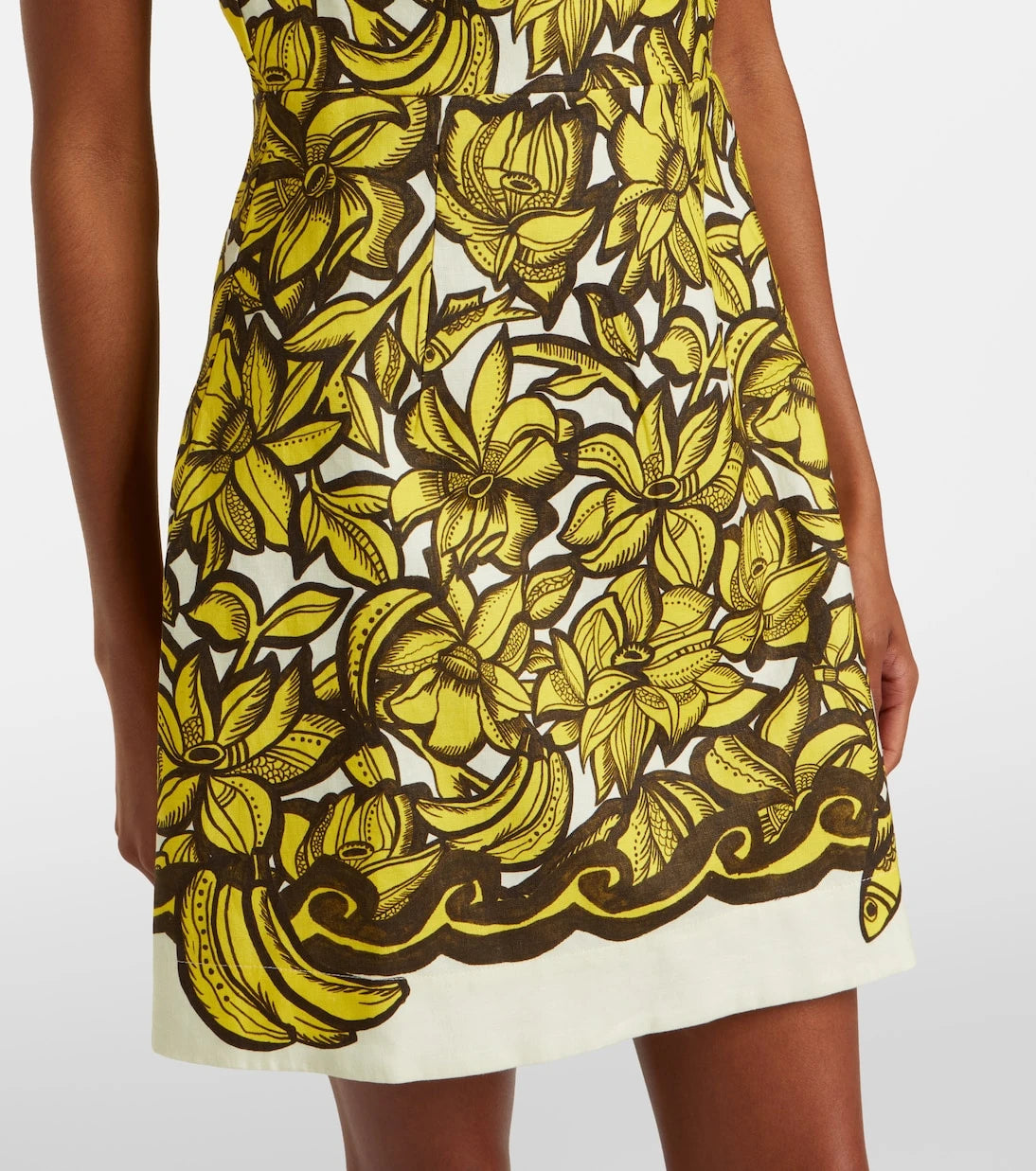 Alémais - Mona floral hemp minidress