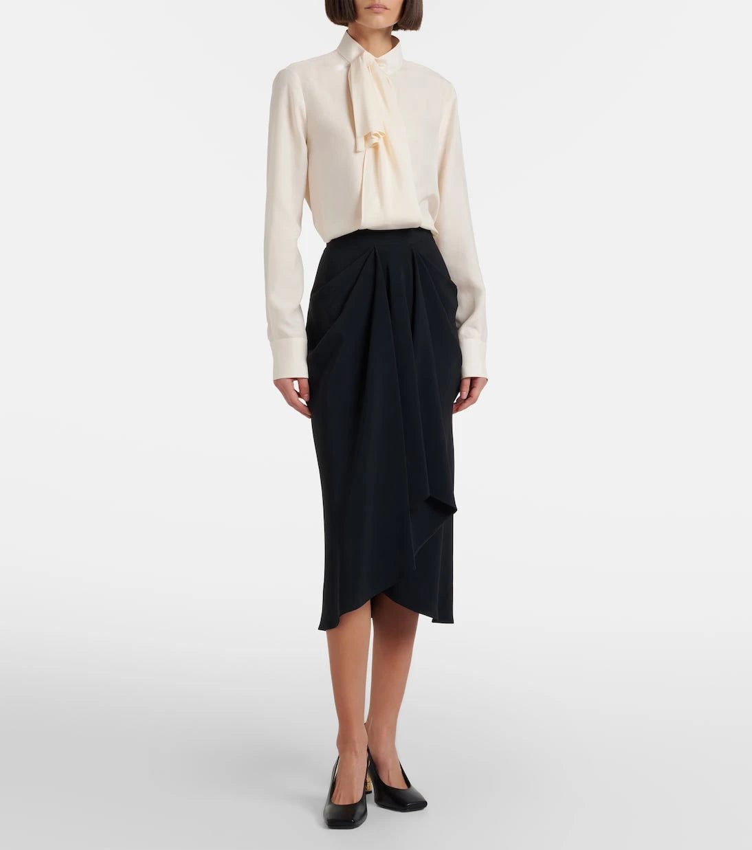 Givenchy - Fiyonk detaylı ipek bluz