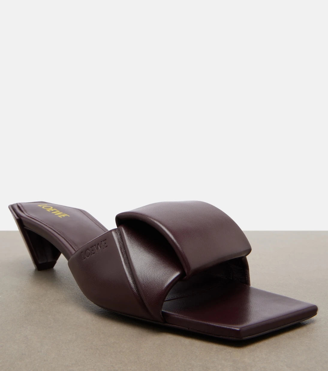 Loewe - Origami leather mules