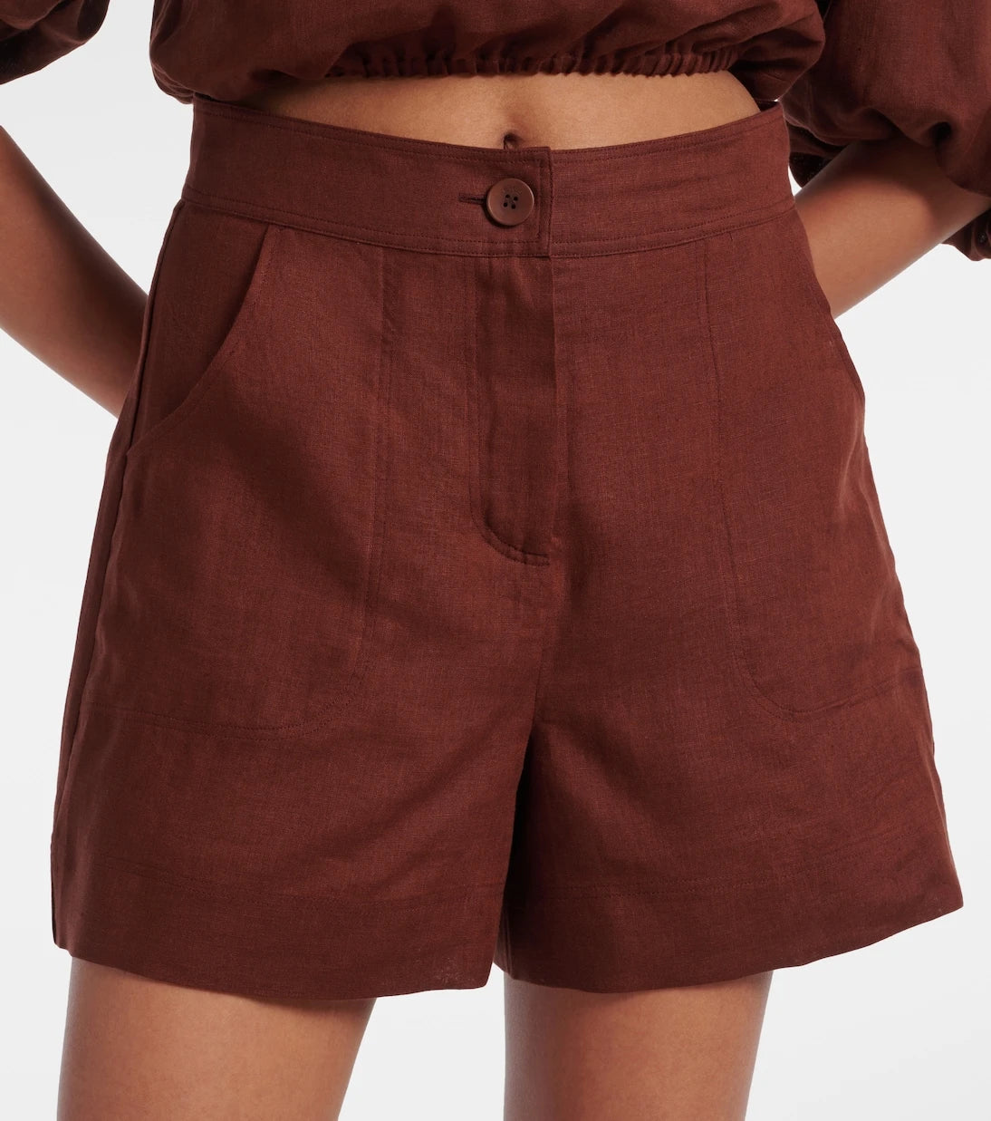 Eres - Correct linen shorts