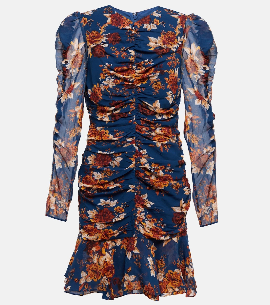 Veronica Beard - Hedera floral silk crêpe minidress