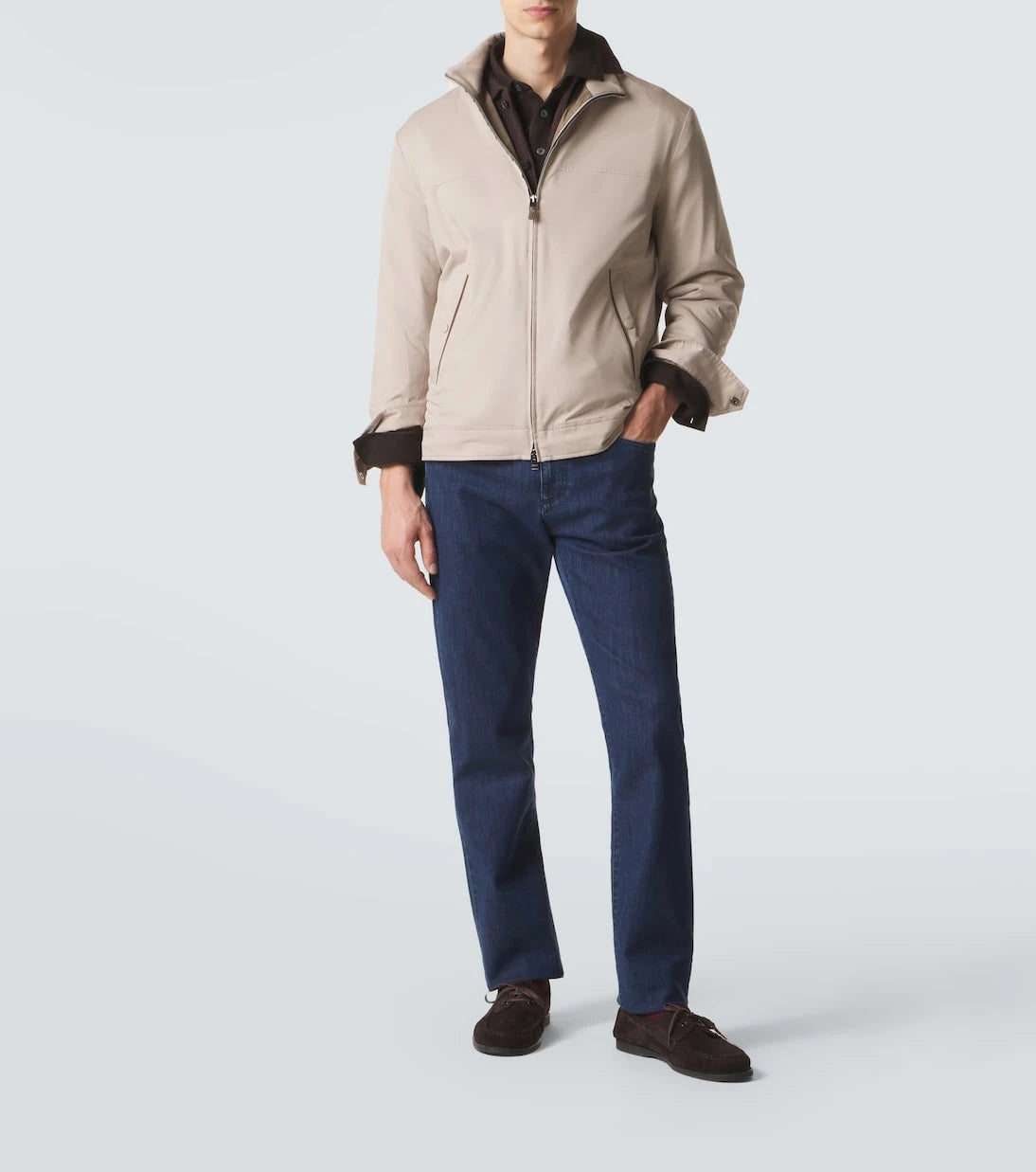 Canali - بنطلون جينز بقصة ضيقة