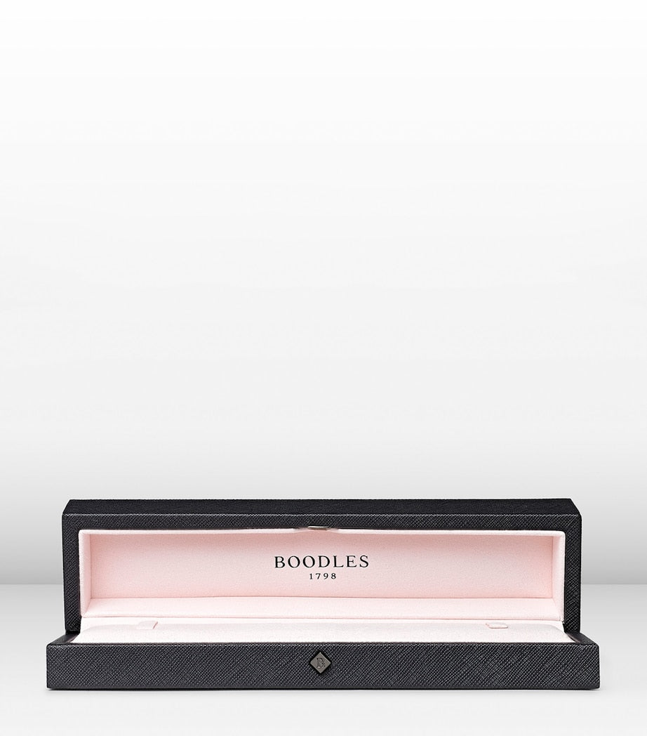 White Gold and Diamond Blossom Charm Bracelet