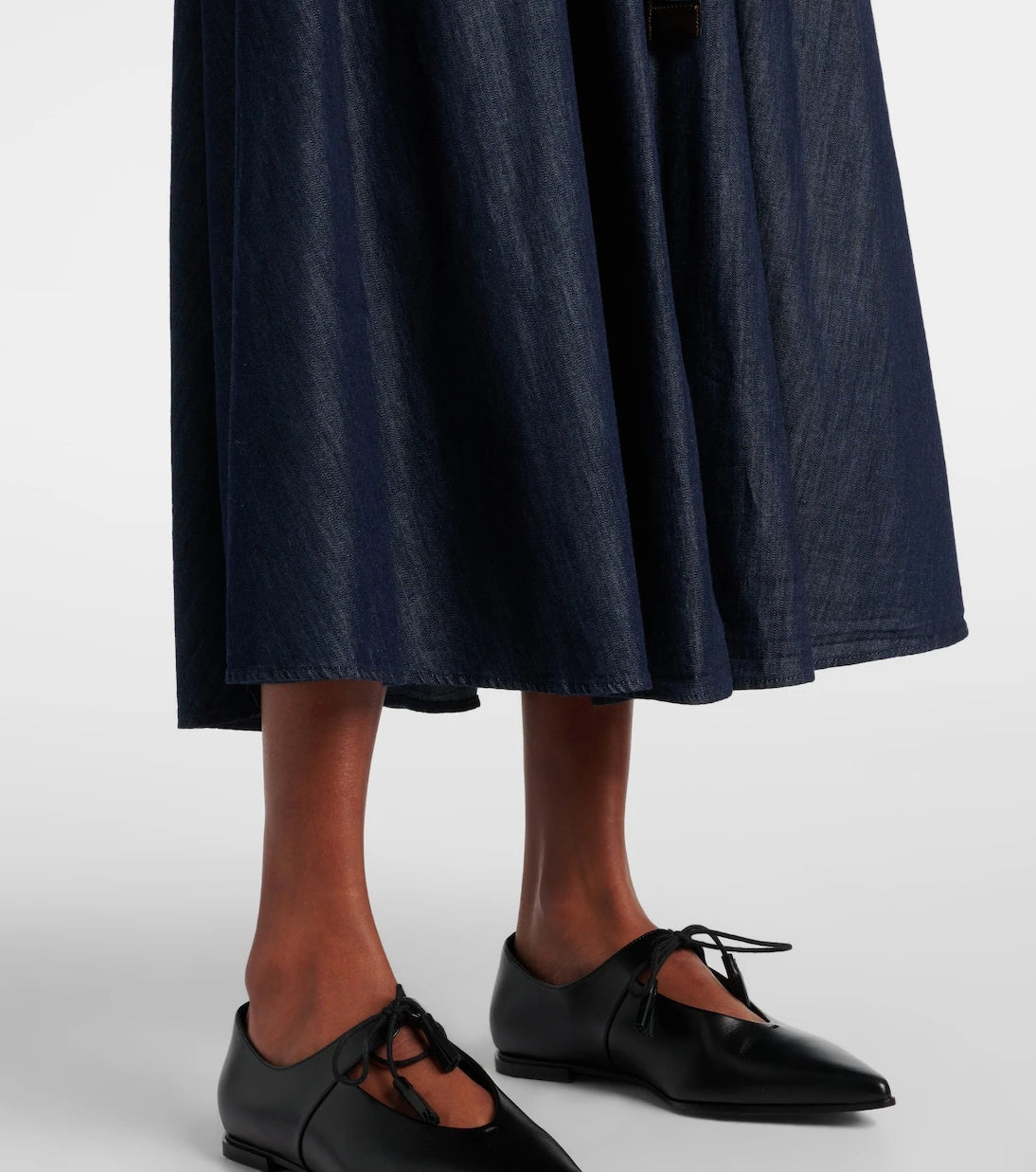 'S Max Mara - Amanda chambray maxi skirt