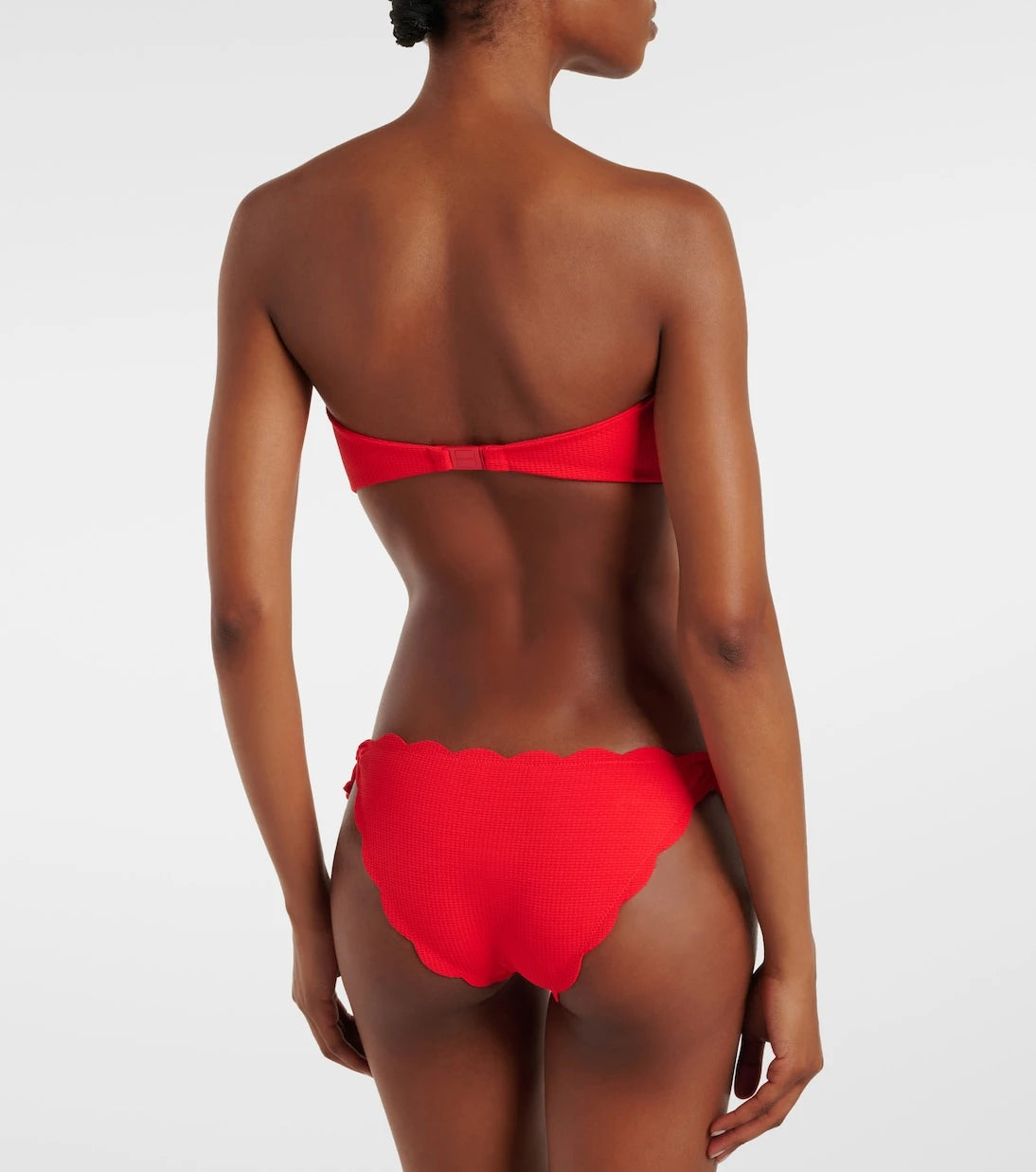 Marysia - Antibes scalloped bandeau bikini top