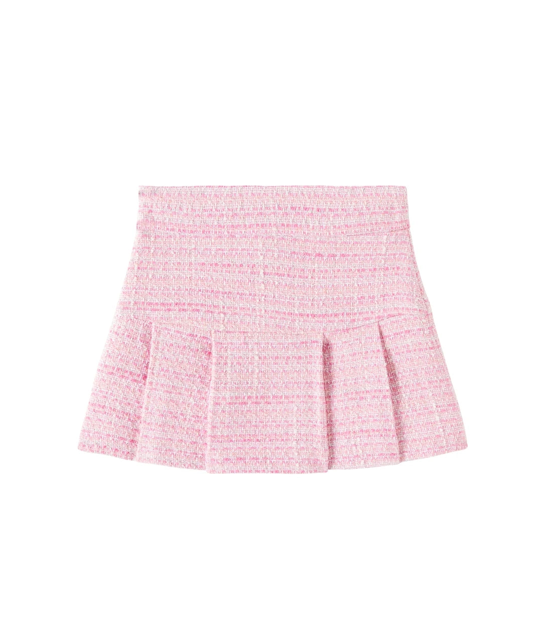 Monnalisa - Bouclé cotton-blend tweed skirt
