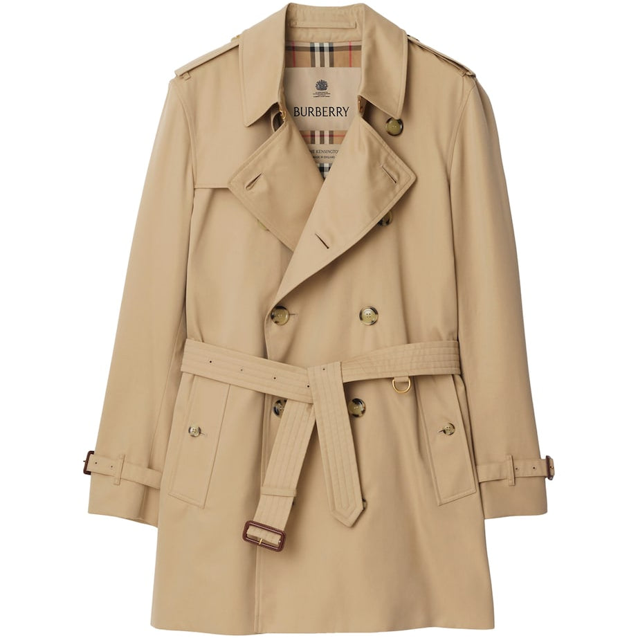 Beige Short Kensington Heritage Trench Coat