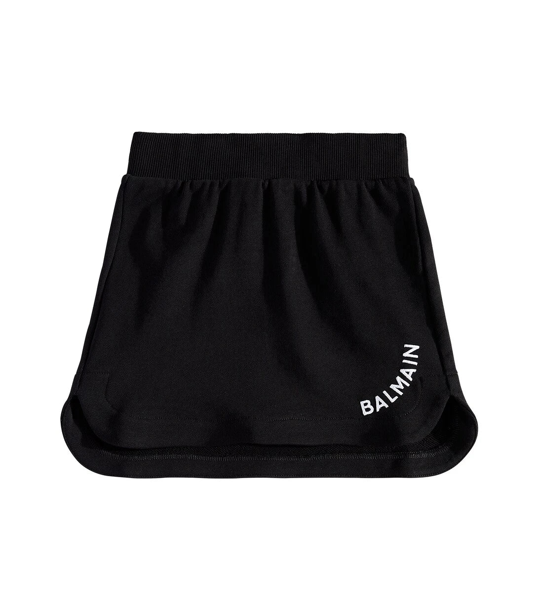 Balmain Kids - Logo cotton-blend jersey skirt