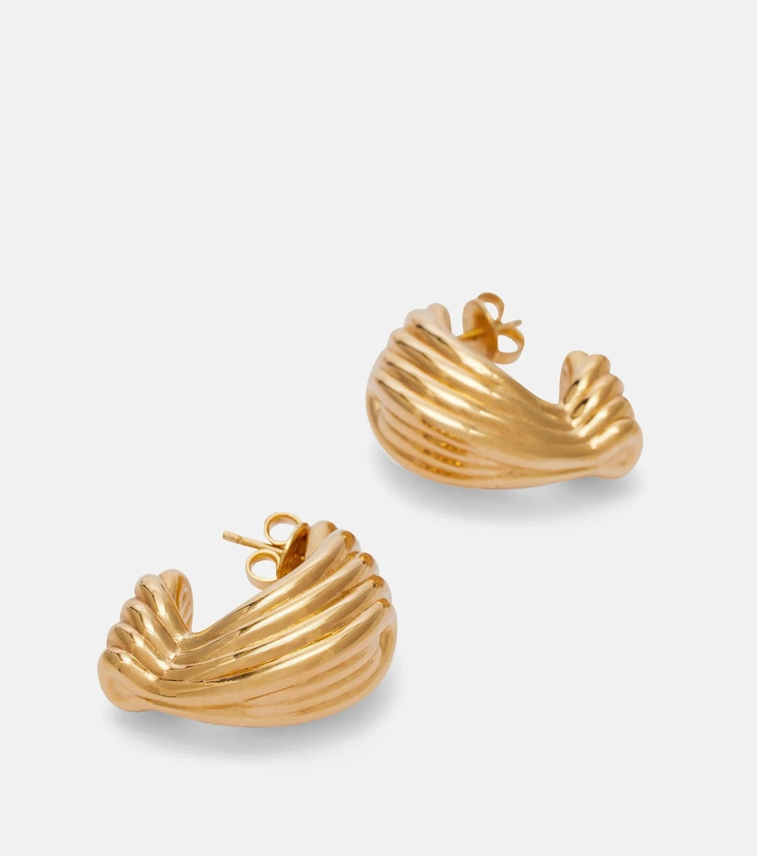 Bottega Veneta - Gold-plated sterling silver earrings