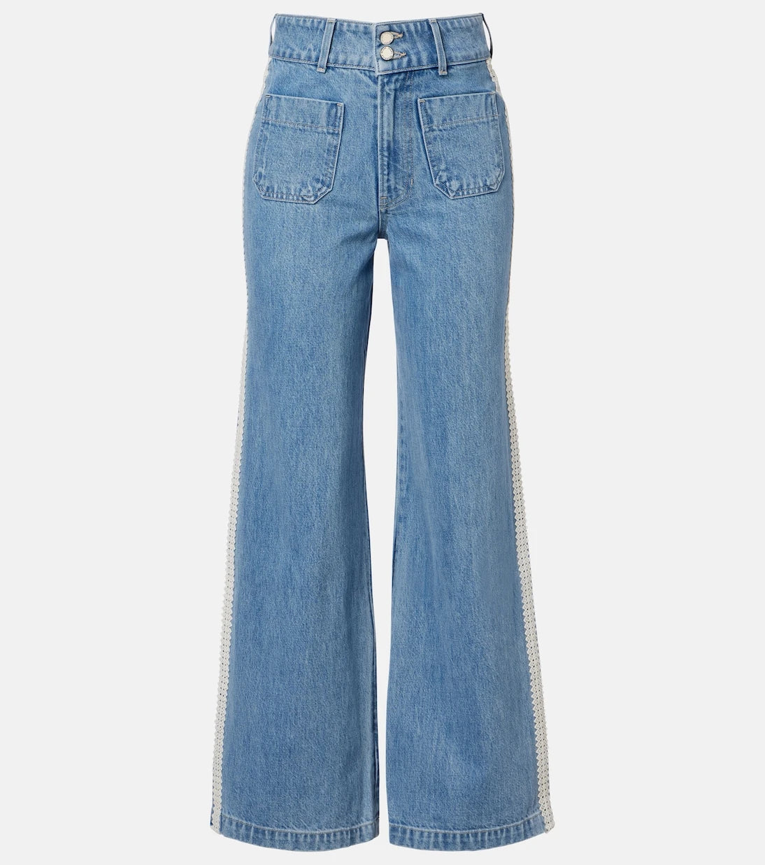 Veronica Beard - Taylor high-rise wide-leg jeans