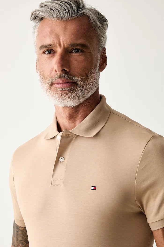 Tommy Hilfiger yakalı erkek pamuklu tişört