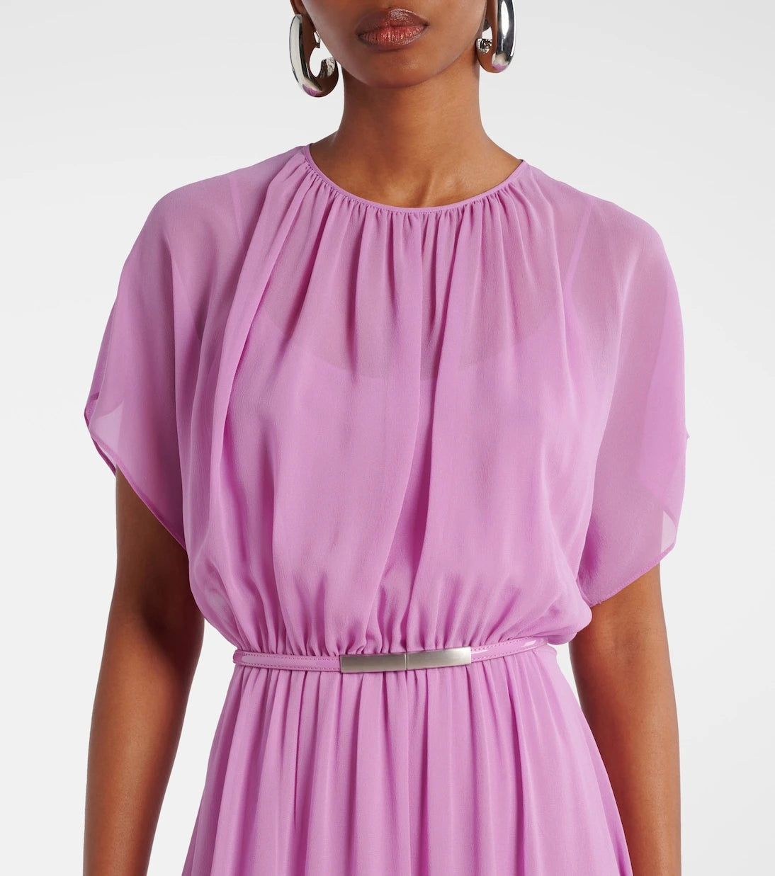 Max Mara - Pineta silk georgette maxi dress