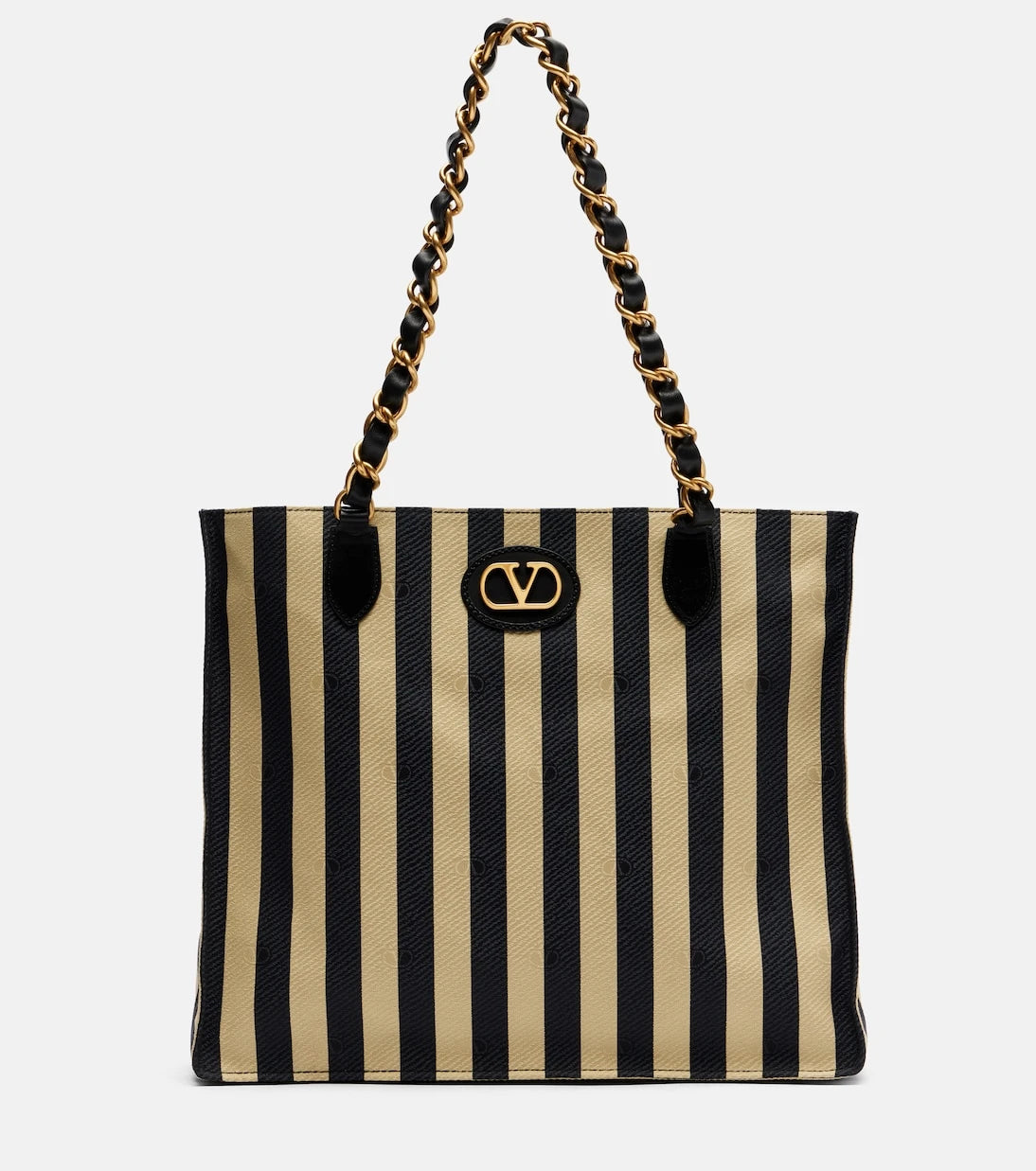 Valentino Garavani - Laseine Large striped tote bag