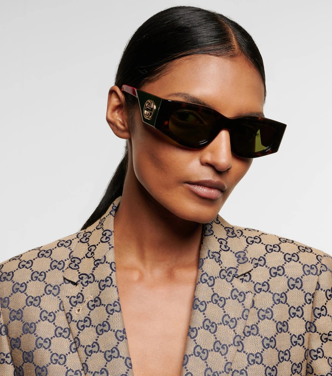 Gucci - Interlocking G rectangular sunglasses
