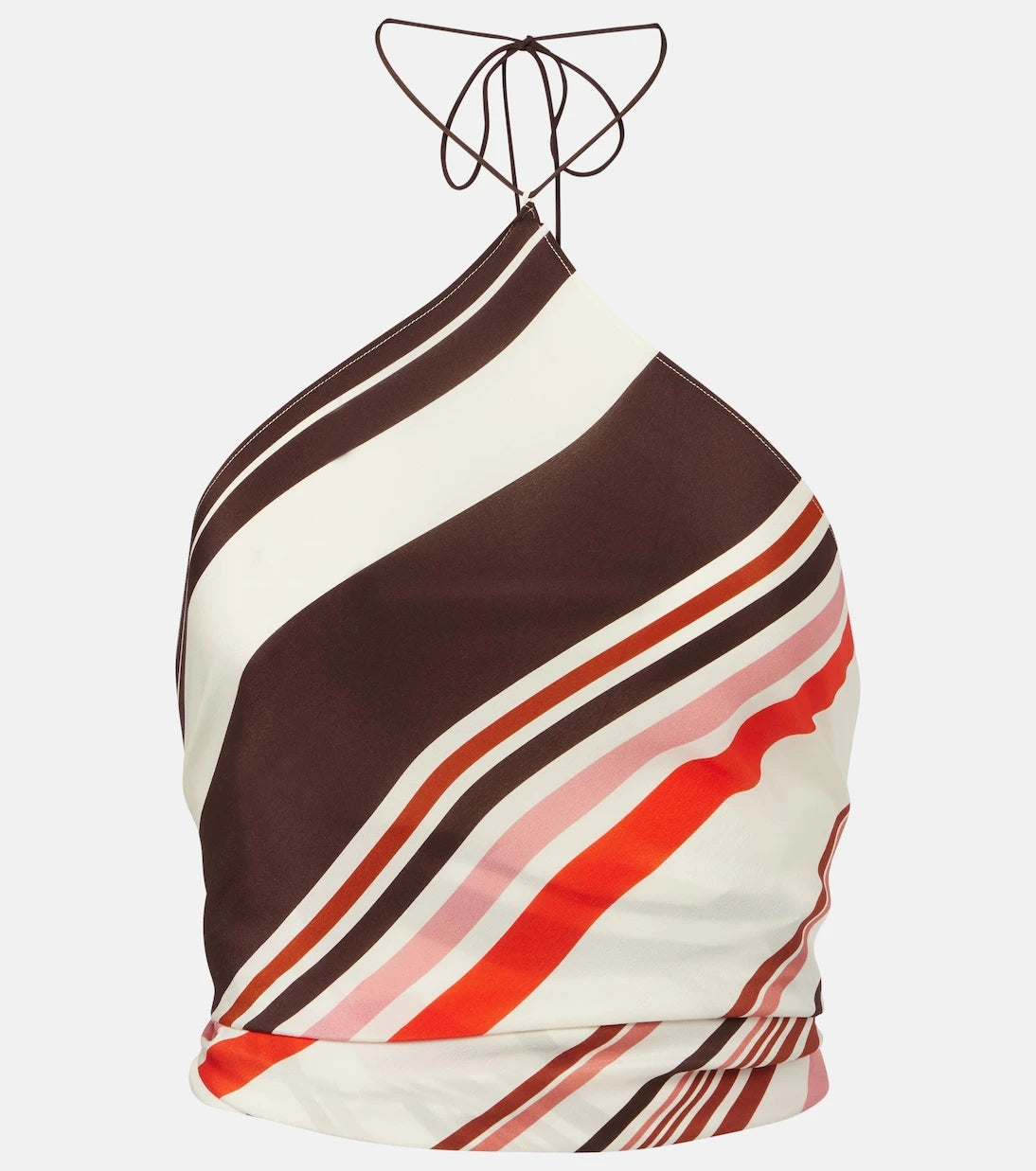 SIR - Thistle striped open-back silk satin top