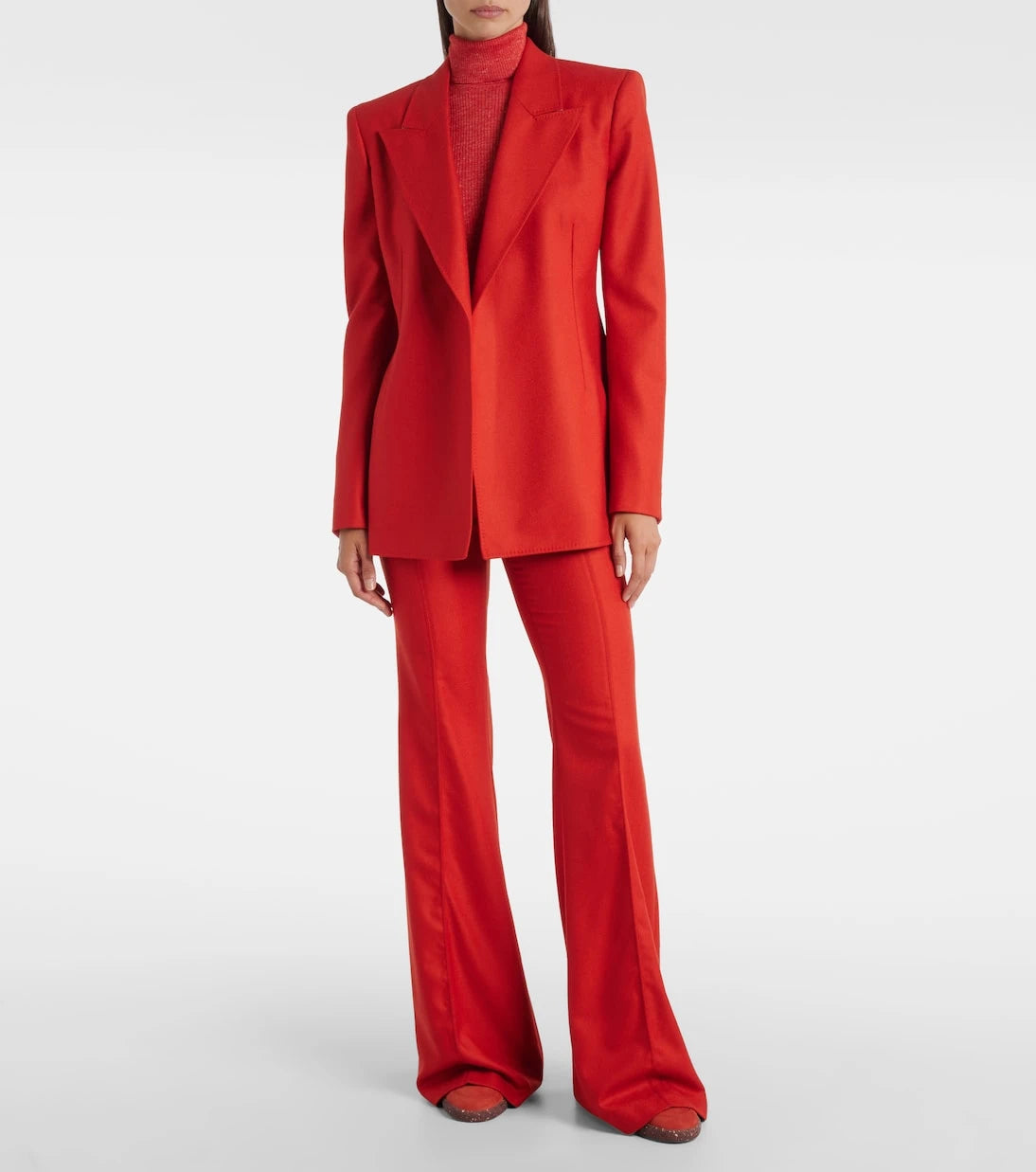 Gabriela Hearst - Rhein wool and cashmere flared pants
