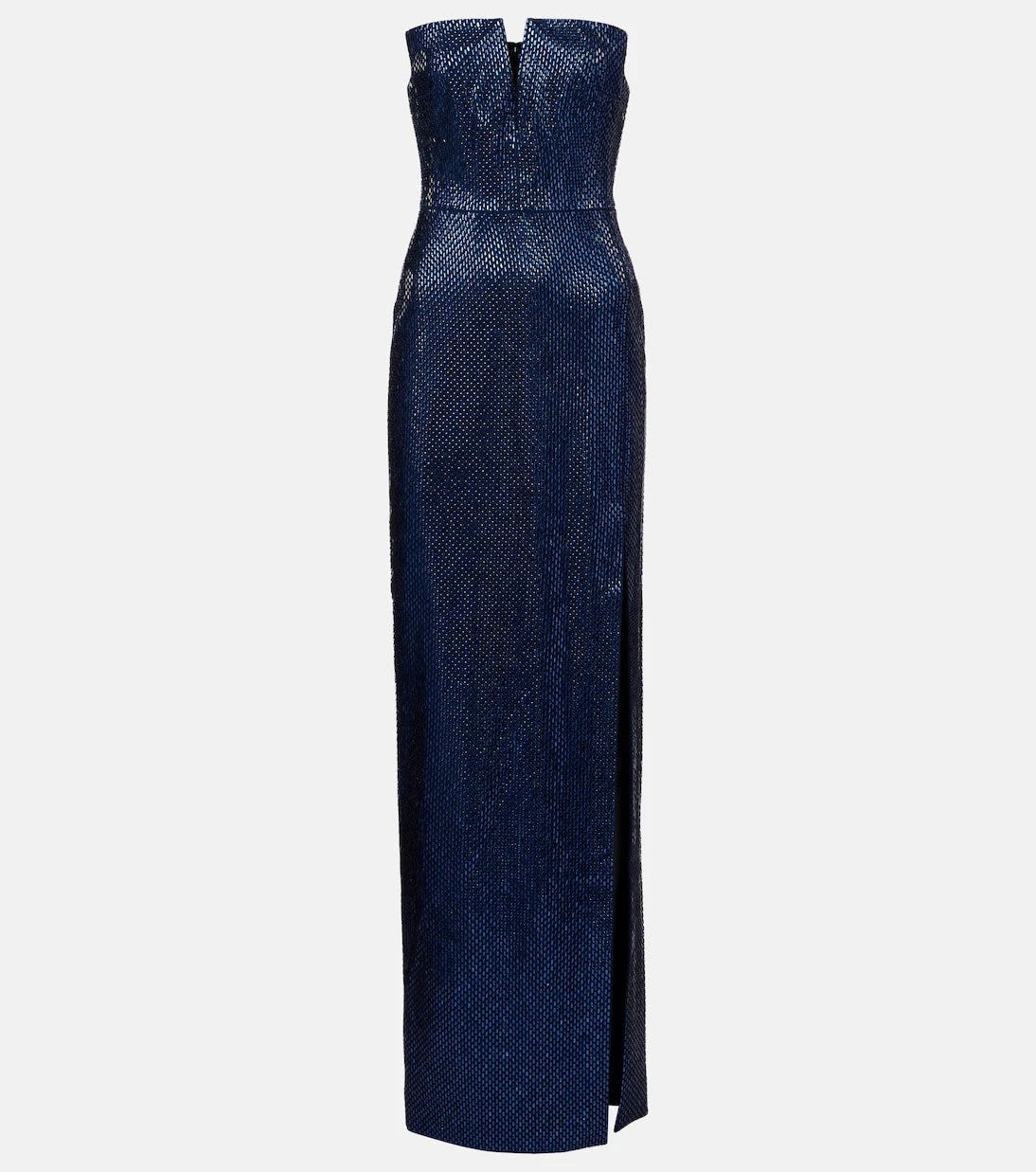 Roland Mouret - Embellished strapless crêpe gown