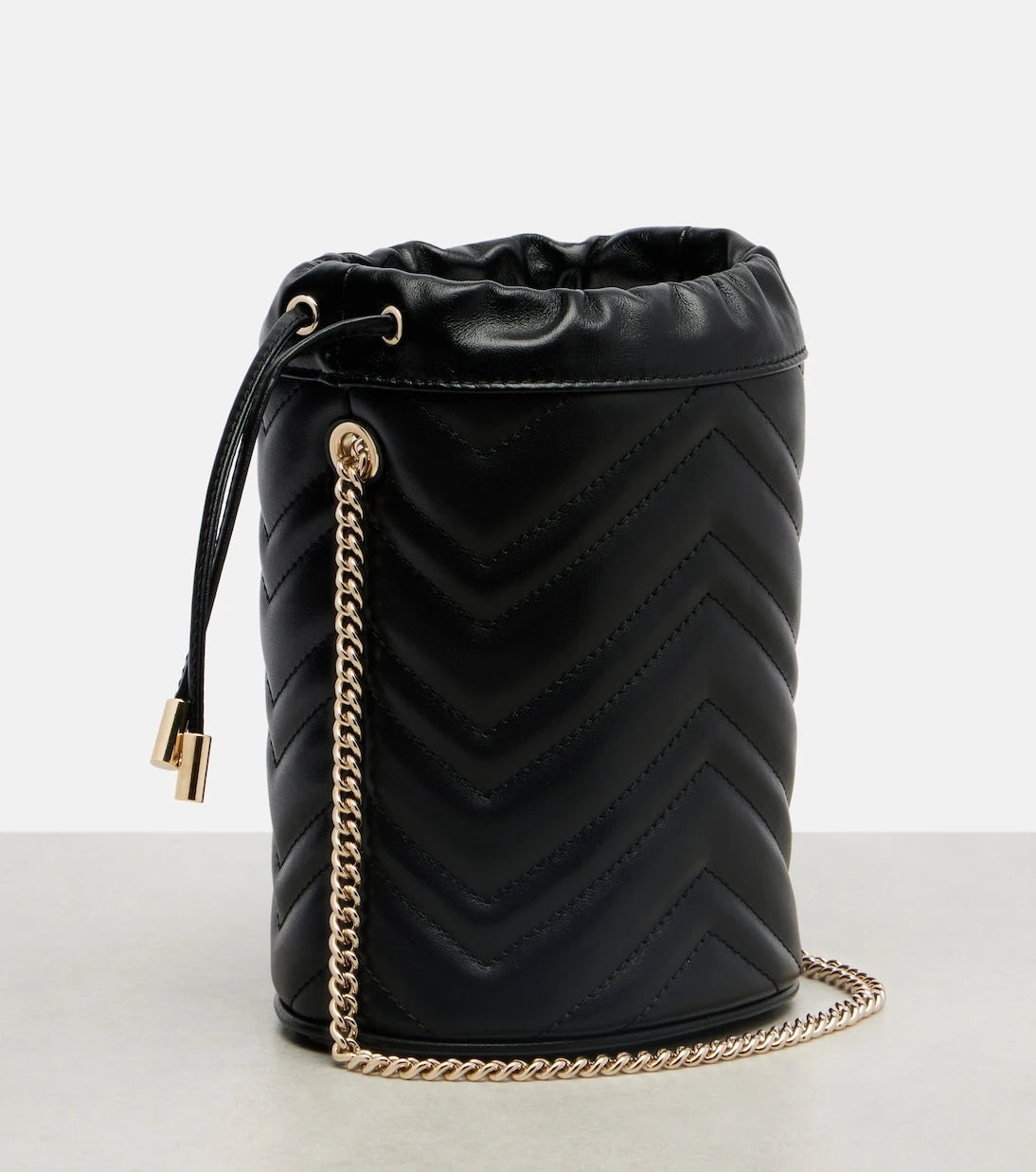 Gucci - GG Marmont Small leather bucket bag