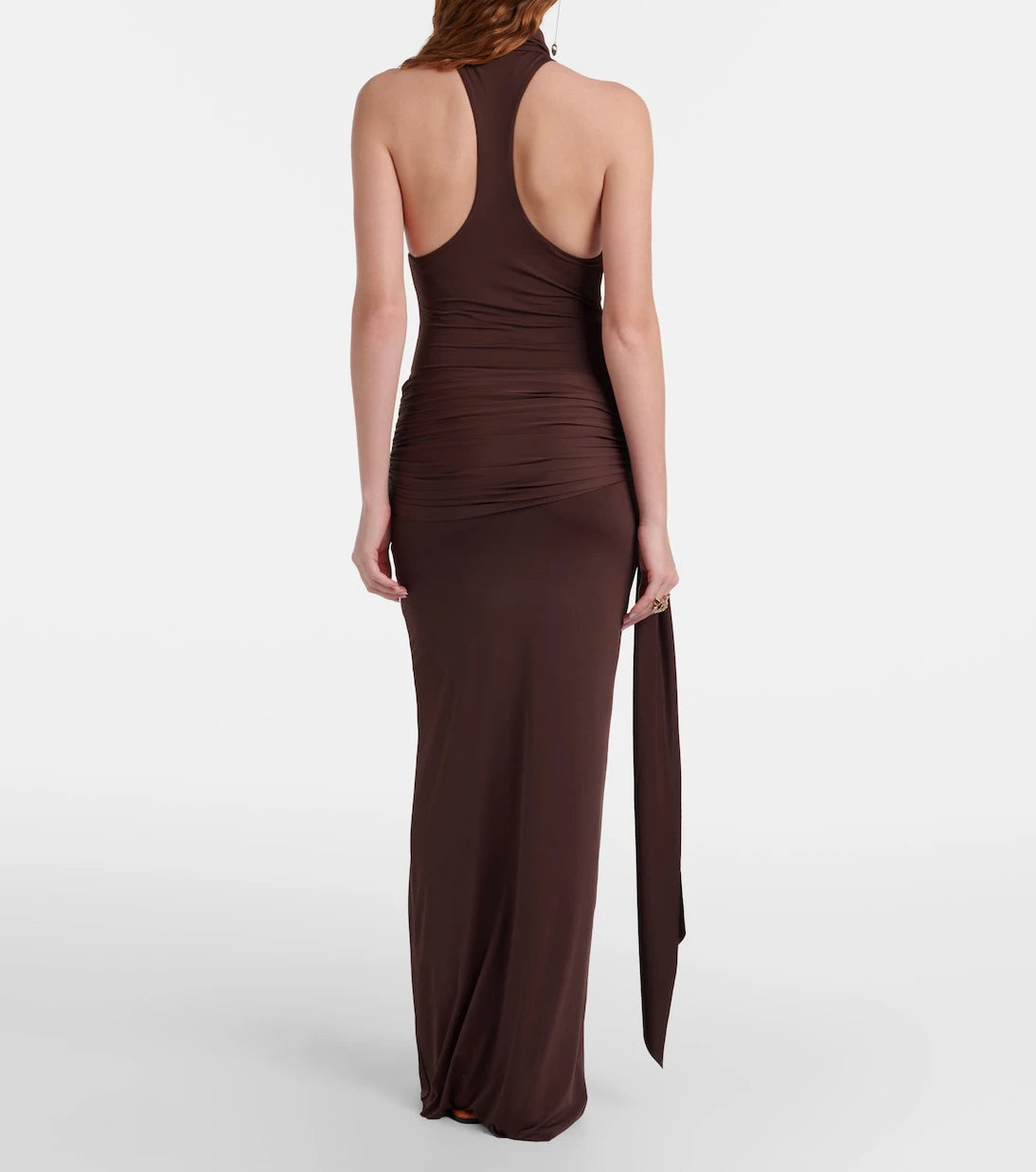 De La Vali - Aidana draped jersey maxi dress