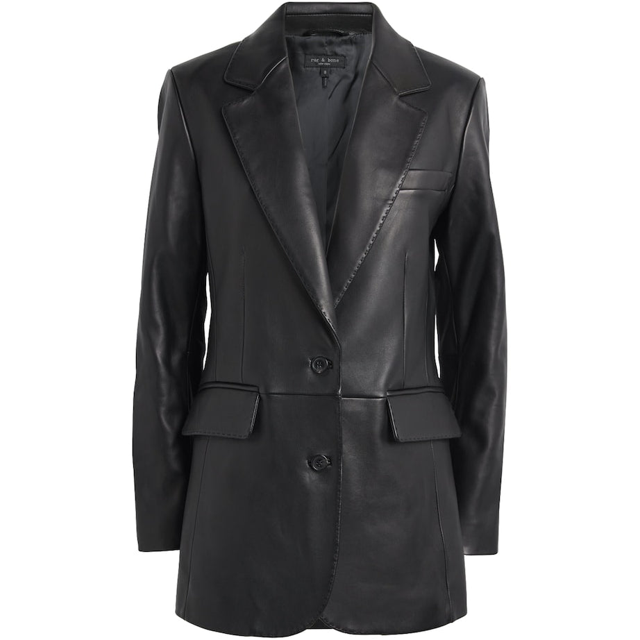 Rag & Bone Black Ash Leather Jacket