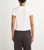 Skims White Cotton-Blend Shrunken T-Shirt