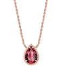 Small Rose Gold and Garnet Serpent Bohème Motif Necklace