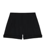 Givenchy Black Wool Elasticated-Waist Shorts