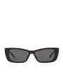 Black Slim Cat-Eye Sunglasses
