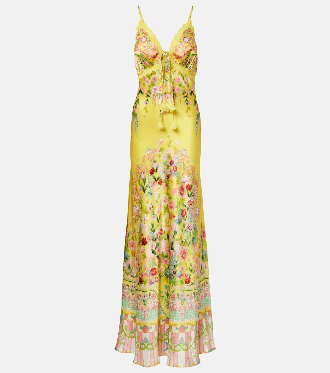 Camilla - Printed silk charmeuse maxi dress